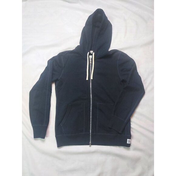 Reigning Champ Other - Reigning Champ Men's Navy Zip-Up Double Zip Hoodie M